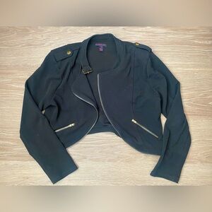 Material Girl Cropped Black Jacket